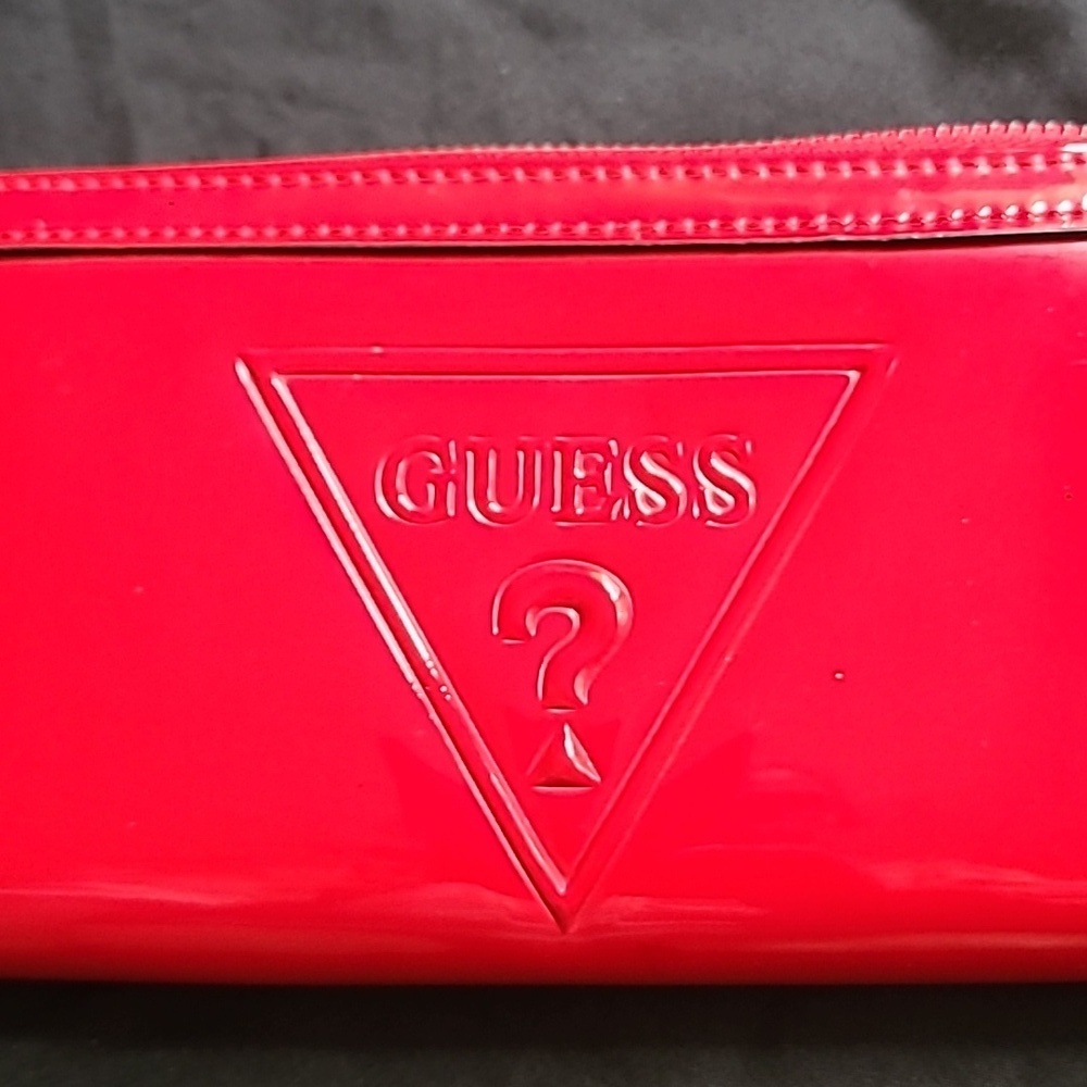 Guess Shiny Red Wallet with Logo - Picture 4 of 5